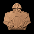 cropped hoodie brown