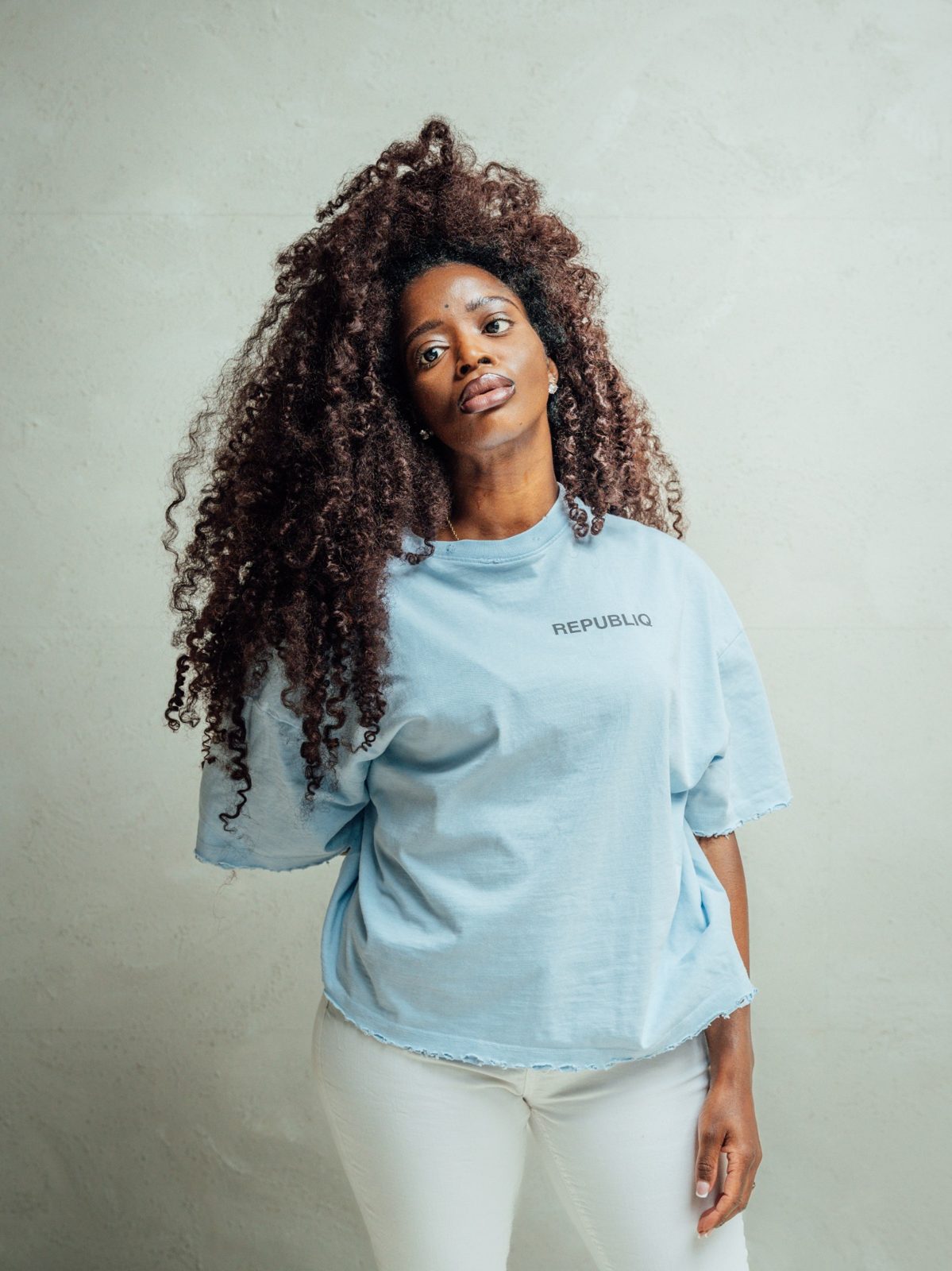 Boxy Tee blue