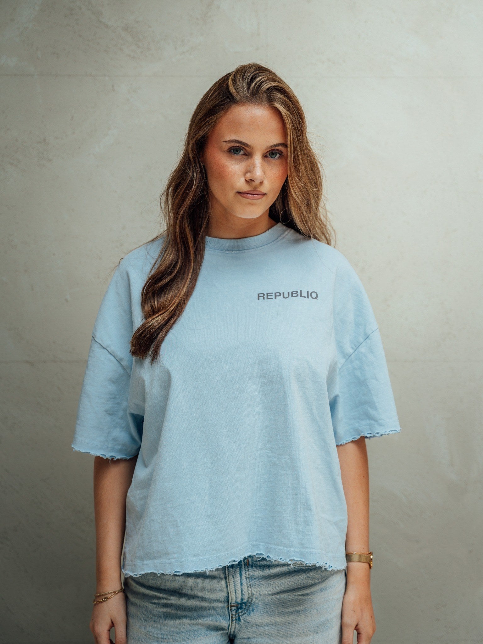 Boxy Tee blue