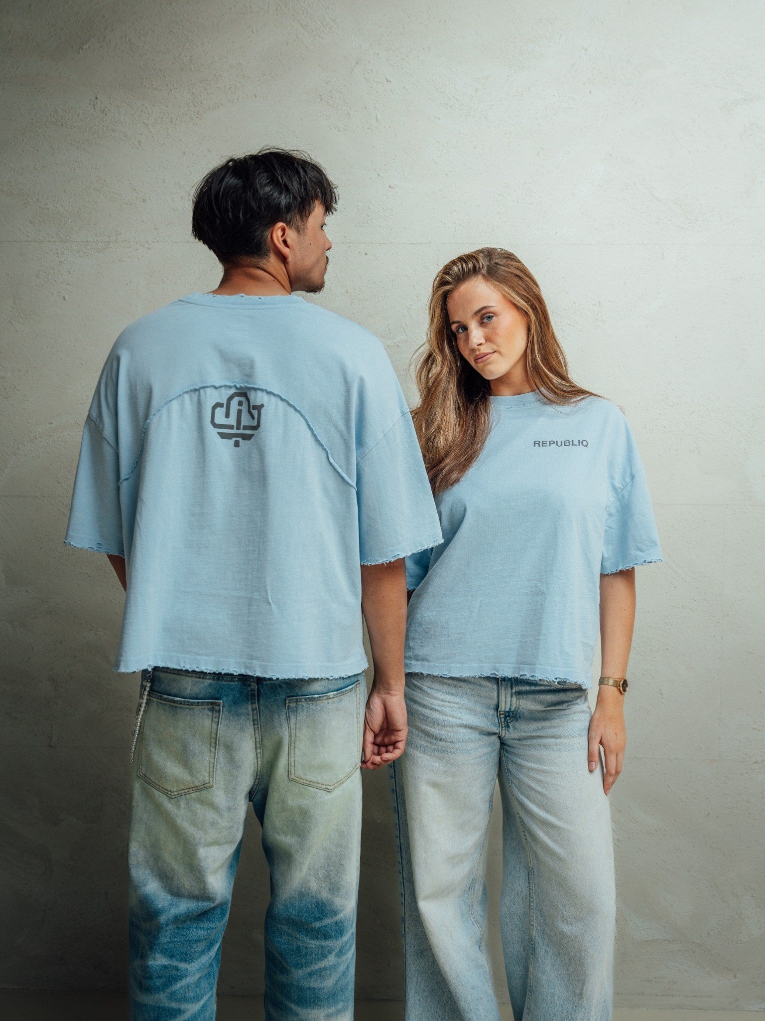 Boxy Tee blue